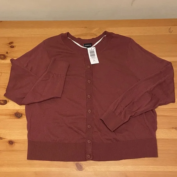 Torrid Crew Fitted Cardigan, 1X - Picture 5 of 7